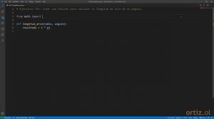 Python - Ejercicio 723: Crear una Función para Calcular la Longitud de Arco de un Ángulo