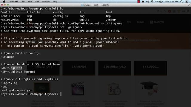 Curso de GIT: Ignorando archivos no deseados смотреть онлайн
