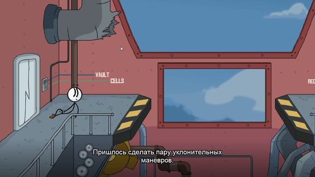 Дирижабль в Among US VS Дирижабль в The Henry Stickmin Collection