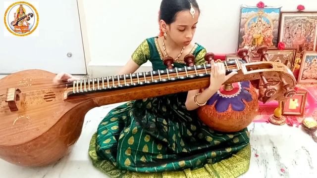 Sundari Tripura Sundari song on Veena | Divyasai Veena Institute
