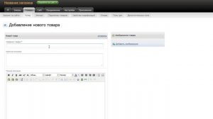 Видеоинструкция Создание интернет магазина на InSales ru
