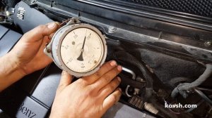 Проверка давления помпы системы охлаждения, Mercedes-Benz A-Class I (W168) 1.4i M166.940