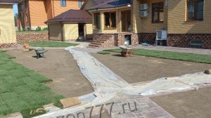 Рулонный газон под ключ