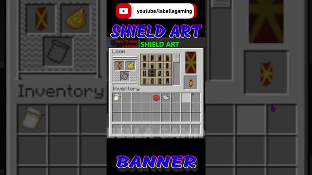 Shield Art Banner - Red | Minecraft