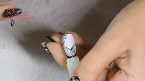 Дизайн ногтей.ГЕОМЕТРИЯ И СТРАЗЫ/Nail design.Geometry and Rhinestones