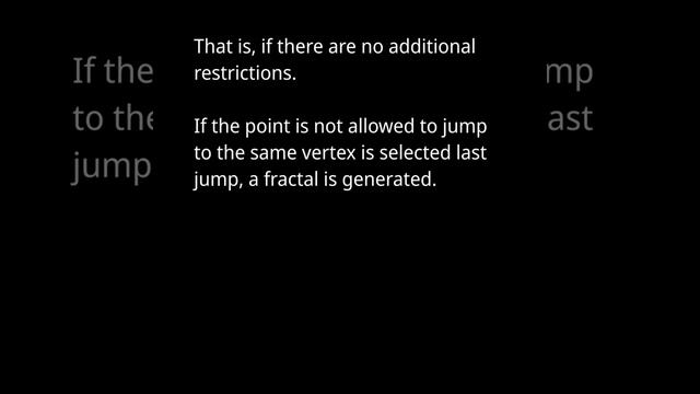 Some experiments with chaos game. смотреть онлайн