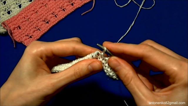 Вязание спицами. МК: Узор для снуда, шарфа и топа - Knitting. Pattern for sweaters and scarves смотреть онлайн