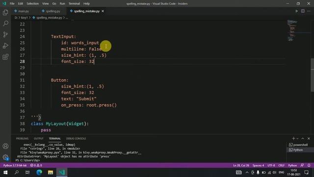 Spelling Checker With Kivy in Hindi | kivy full course in Hindi | python kivy tutorial in Hindi смотреть онлайн