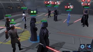 Star Wars Galaxy of Heroes. Арена: дарт вейдер против реликтовых медленных героев.