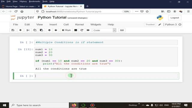 Multiple Conditions In If Statement | Python 4 You | Lecture 195