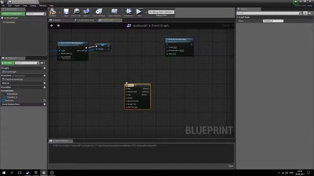 Unreal Engine 4 урок 4 - Управление материалом из блюпринта.