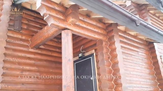 Покраска сруба снаружи. RiKEDOM