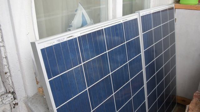 Солнечная электростанция на балконе 200 Вт.