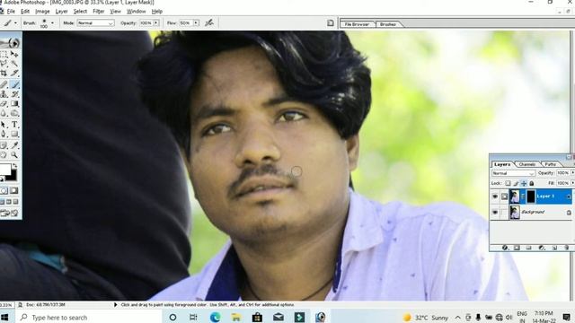 काला फोटो को गोरा कैसे करें || Skin Smoothing in Photoshop 7.0 смотреть онлайн