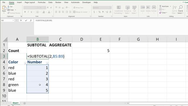 How to Count Visible Rows in a Filtered List in Excel смотреть онлайн