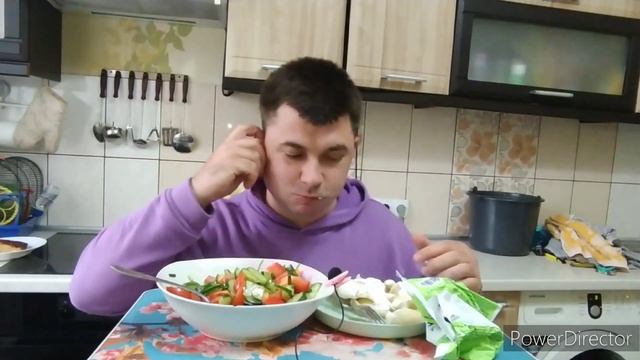 MUKBANG ASMR | Вареники з Картошкой и Сиром | ОБЖОР ? Овощной Салат