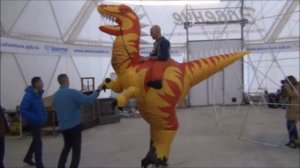 Надувной костюм "Динозавр", высотой 3,5м, от Эдвенче