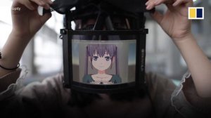 Japanese students build face mask with screen displaying wearer's face as anime avatar