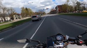 Гонка по городу // ВЫЖИМАЮ МАКСИМУМ ИЗ ХОНДЫ 600 кубов