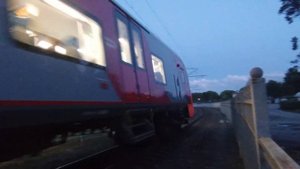Электропоезд! ЭС2Г 120 с сообщением Калининград Светлогорск.