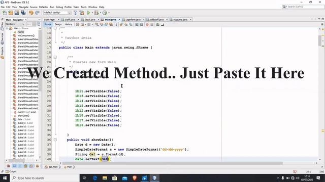 How To Display Date And Time In JAVA Using Netbeans | Date & Time In JAVA