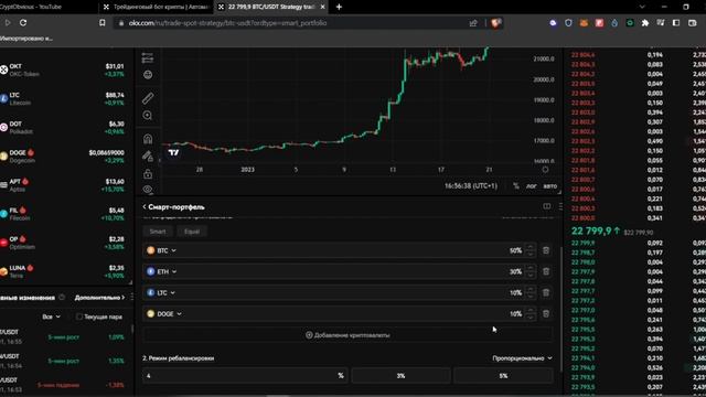 Как ПРАВИЛЬНО инвестировать в БИТКОИН? I Смарт портфель биржи OKX l Инвестиции в криптовалюту смотреть онлайн