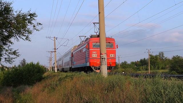 ЭП1- 080 с Двухэтажным пассажирским поездом 358Э Имеретинский курорт (Олимпийский парк) — Самара