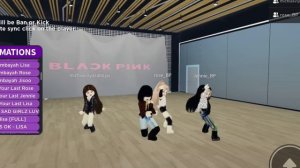 BLACKPINK roblox boombayah dance practice ??
