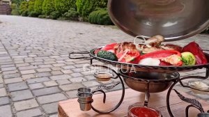Садж - для красивой подачи и подогрева  шашлыка и гриля.