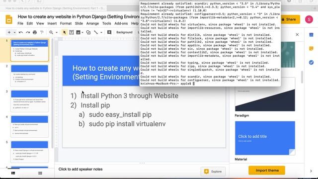 How to Create Any Website in Python Django | Setting Website Environment Part 1 | Business Series 1