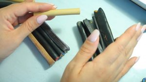 DIY: Реанимация тростей с рисунком из полимерной глины / Утилизация остатков полимерной глины.