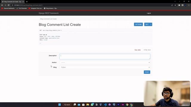 Creating Blog Comment List View | DRF