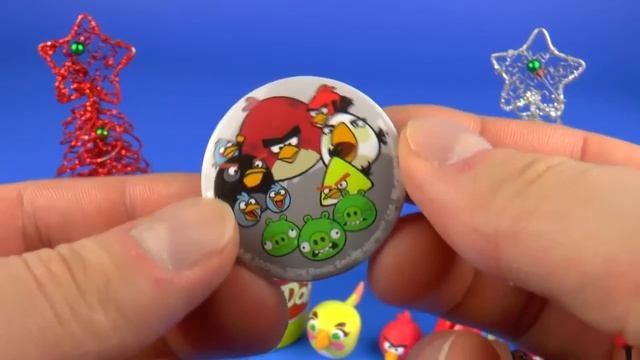 Christmas Surprise Play Doh Cups Энгри Бердс Коллекция Плей До Баночки смотреть онлайн