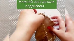 Кукла "Золушка"/ шьем чепец