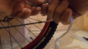 Как снять замок sram с велосипедной цепи.