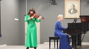 Жюль Массне "Размышление" для скрипки и фортепиано, исполняет Тареева Валерия 8 класс.