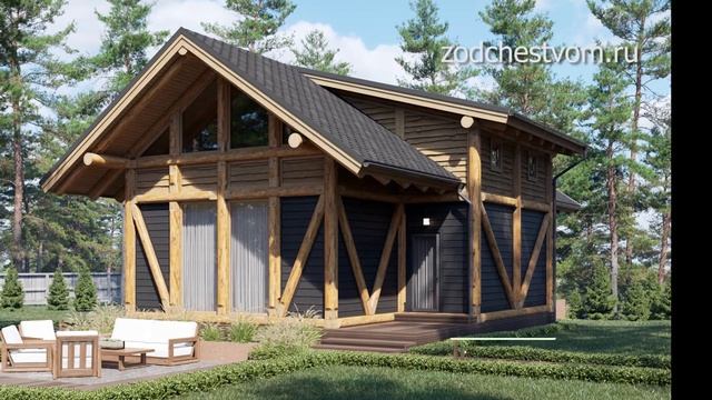 Необычная отделка для фасадов и не только. Энергоэффективные дома POST&BEAM в стиле Фахверк смотреть онлайн