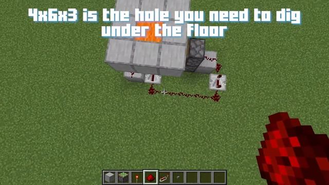 Minecraft: HIDDEN FLOOR PISTON DOOR Tutorial (1 Block) смотреть онлайн