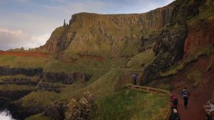 Giants Causeway Coast, Northern Ireland in 4k UHD. DJI Mavic 2 Pro