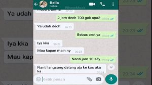 Bocah dilarang nonton!!! prank chat lucu _ open bo Bella