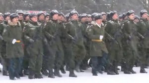 Принятие военной присяги в войсковой части 11300