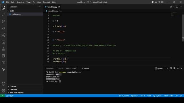 #5 - Python Tutorial Series | Variables in Python | Software Samsaaram | Telugu