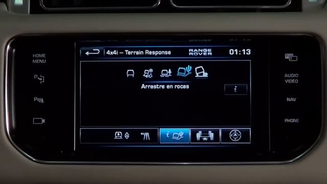 Land Rover Range Rover. Modelo 2013. Ajustes e informacion sistema multimedia