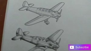 Как нарисовать самолет/how to draw a plane/Sketch Book