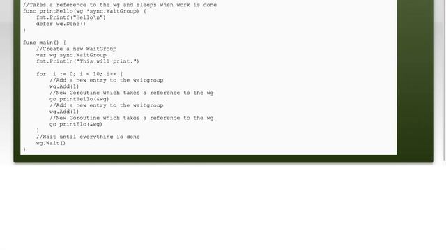 Prevent the main() function from terminating before goroutines finish in Golang смотреть онлайн