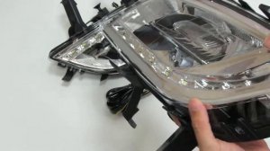 Фары противотуманные с ходовыми огнями и поворотником Opel Astra J 2010-2012