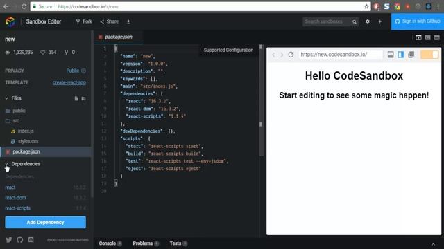 React How to Create React App using CodeSandBox смотреть онлайн