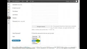 Babyboomer Babyboomer WordPress Training Videos #21 Add and Manage Users