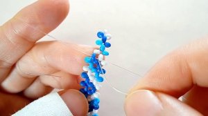 Кольцо Сердце ?нарастающее из бисера в технике крестик