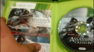 Распаковка игры assassins creed 4 black flag и assassins creed rogue для XBOX 360
